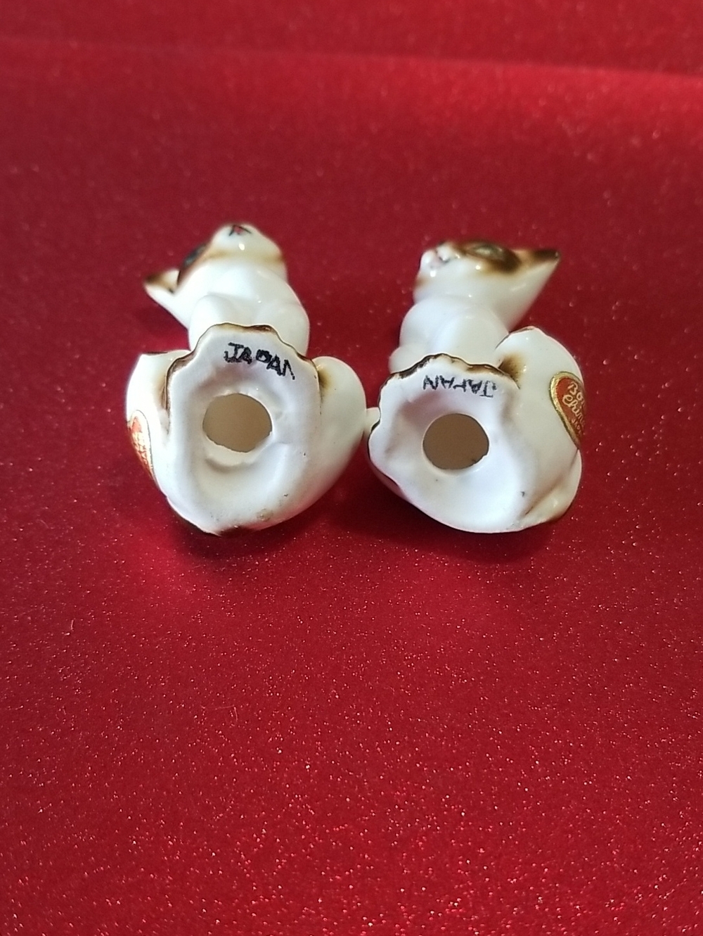 Vintage Siamese Cats Bone China Mini Salt And Pepper Shakers - Picture 6 of 10